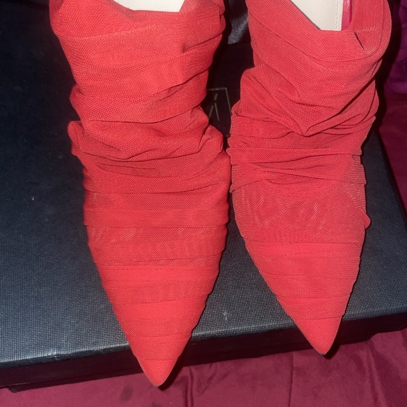 Alevi Milano Shanina 110 Look net red mules - Picture 6 of 17